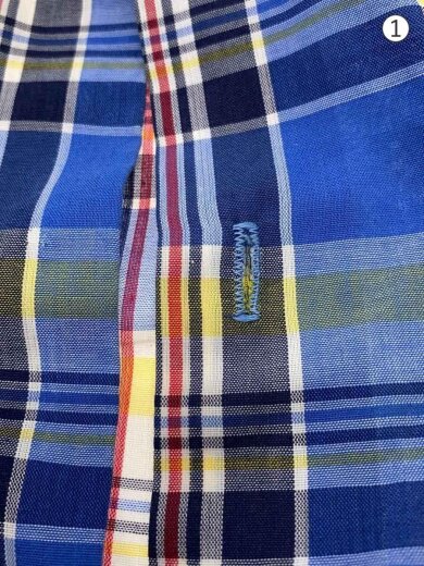 商品画像：90s/半袖シャツ/L/コットン/BLU/チェック// 6