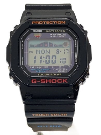 商品画像：ソーラー腕時計/デジタル/ラバー/BLK/BLK/GWX-5600-1JF// 1