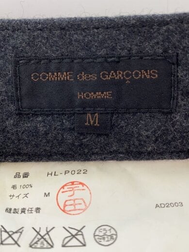 画像：COMME des GARCONS HOMMEボトム/M/ウール/GRY/HL-P0224