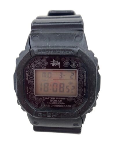 商品画像：クォーツ腕時計/デジタル/ラバー/BLK/DW-5000ST 1