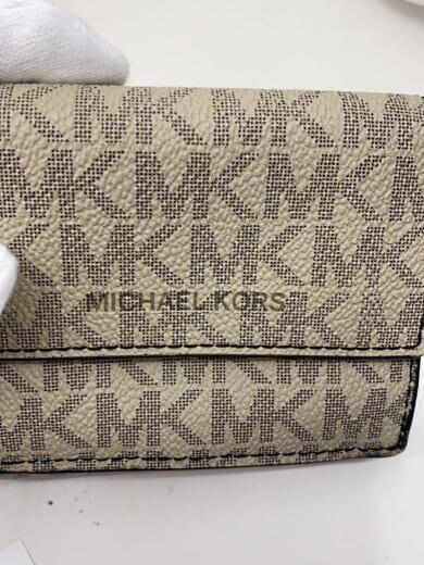 商品画像：2つ折り財布/レザー/BEG/総柄/レディース/LI-2206 3