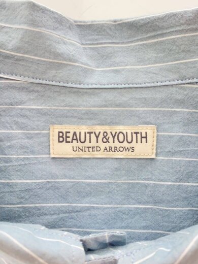 商品画像：長袖シャツ/S/コットン/BLU/ストライプ/1211-699-8359 3