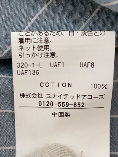 商品画像：長袖シャツ/S/コットン/BLU/ストライプ/1211-699-8359 6