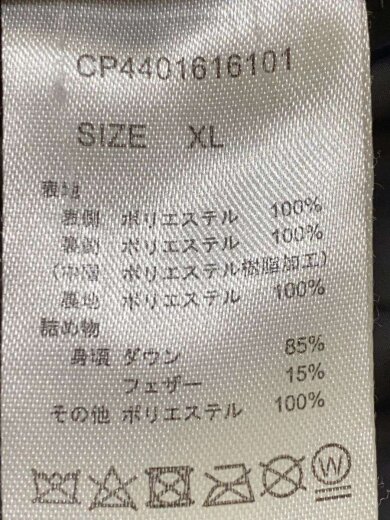 商品画像：ダウンジャケット/XL/ポリエステル/BLK/CP4401616101// 4