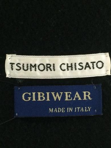 画像：TSUMORI CHISATOマフラー/--/BLK/無地/レディース/GIBIWEAR/made in italy3