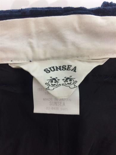 画像：SUNSEA17aw Velvet Corduroy Straight Pants/17A56/ボトム/2/コーデュロイ/NVY4