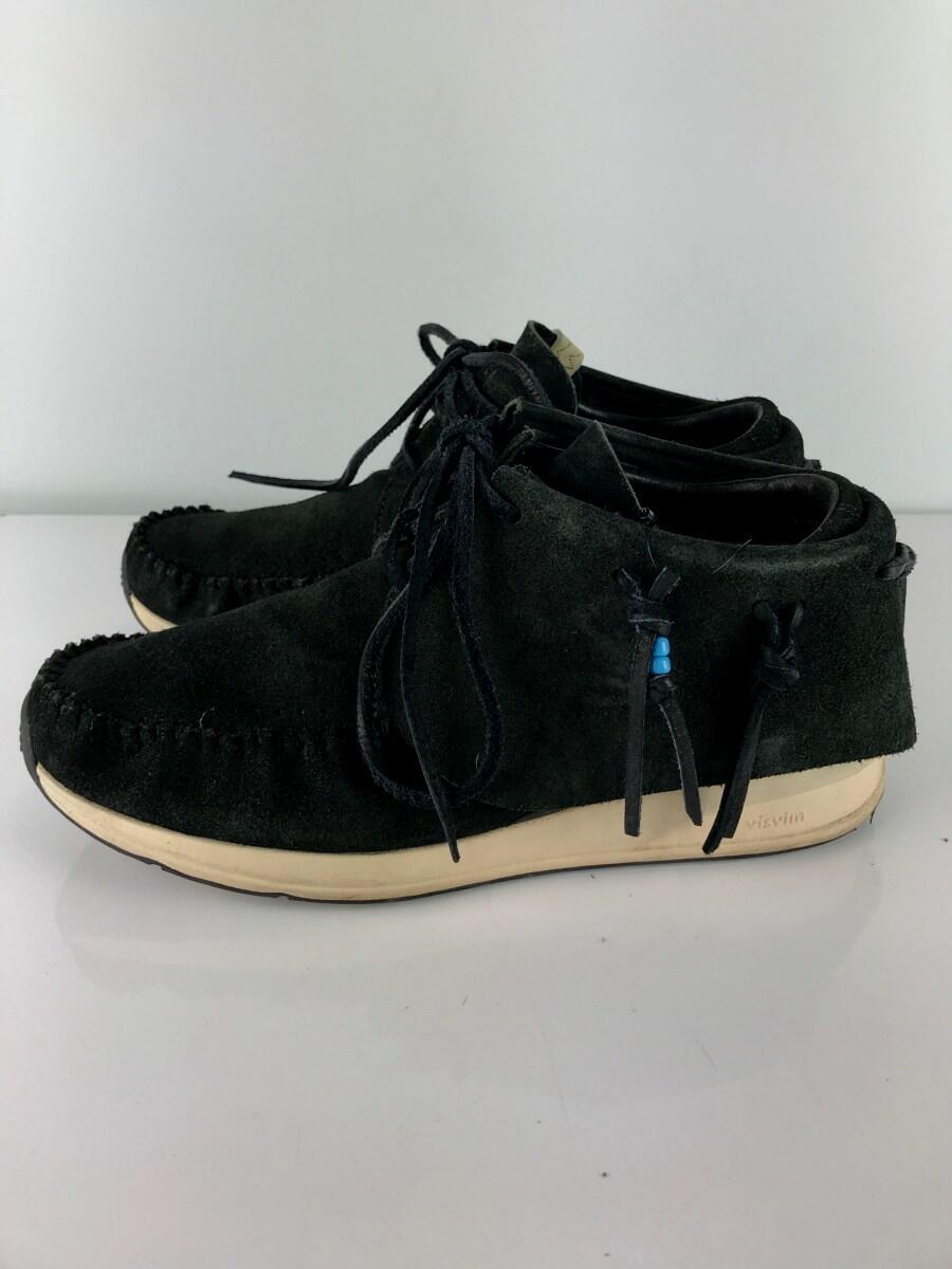 visvim(ヴィズヴィム) / fringed short boots/シューズ/0118101001006/US9.5/BLK 中古品