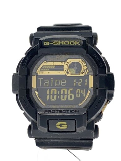 商品画像：クォーツ腕時計/デジタル/レザー/BLK/GD-350BR 1