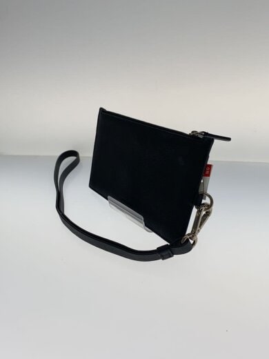 商品画像：ポーチ/レザー/BLK/無地 2