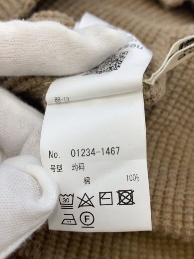 商品画像：長袖Tシャツ/FREE/コットン/BRW/無地/01234-1467// 5