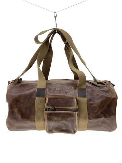 商品画像：ボストンバッグ/レザー/BRW/無地 1