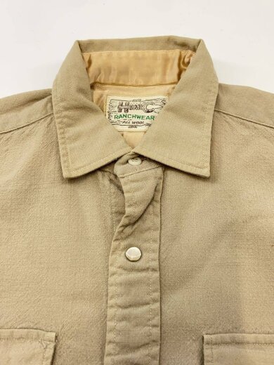 商品画像：長袖シャツ/--/ウール/BEG/無地 5