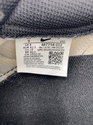 商品画像：ローカットスニーカー/27cm/BLK/487754-012 5