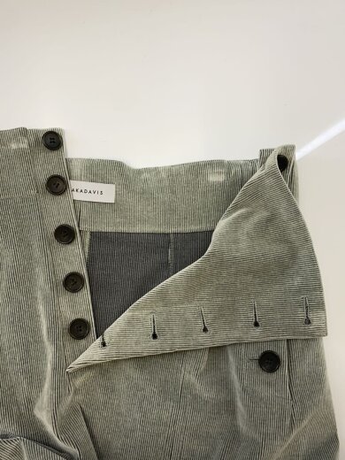 商品画像：ロングスカート/O/ポリエステル/SLV/ESK33-CCD 3