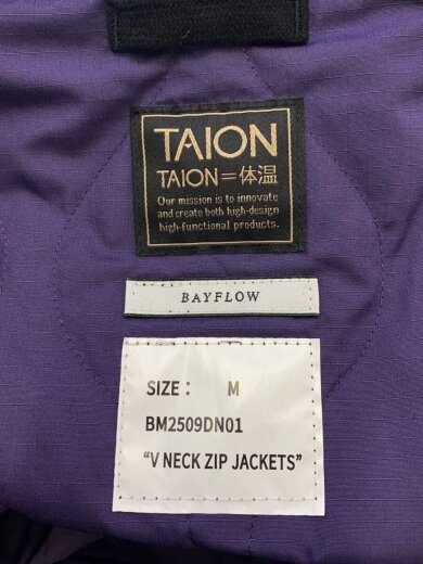 画像：TAIONジャケット/M/ナイロン/BLK/無地/BM2509DN013