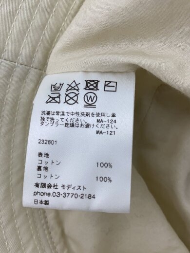 商品画像：バケットハット/--/コットン/IVO/メンズ 6