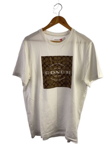 商品画像：Tシャツ/L/コットン/WHT/無地 1