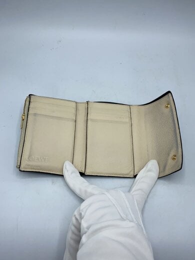 商品画像：3つ折り財布/レザー/BLK/メンズ 4