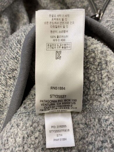 商品画像：フリースジャケット/S/ポリエステル/GRY 6