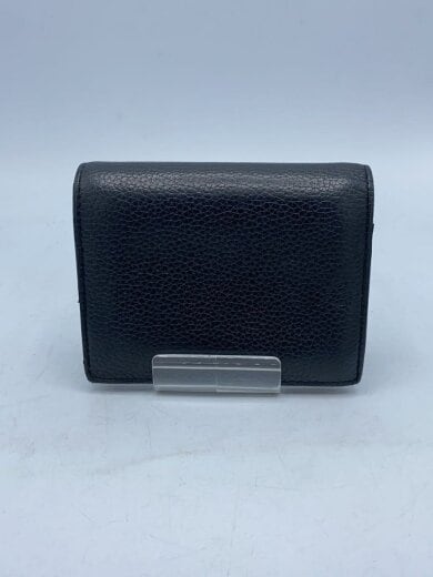 商品画像：2つ折り財布/レザー/BLK/無地/レディース 2