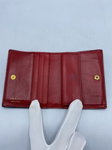 商品画像：2つ折り財布/レザー/BLK/無地/レディース 4