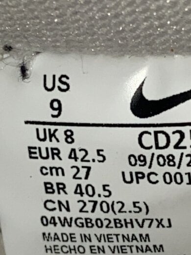 商品画像：ローカットスニーカー/27cm/WHT/CD2563-101 5