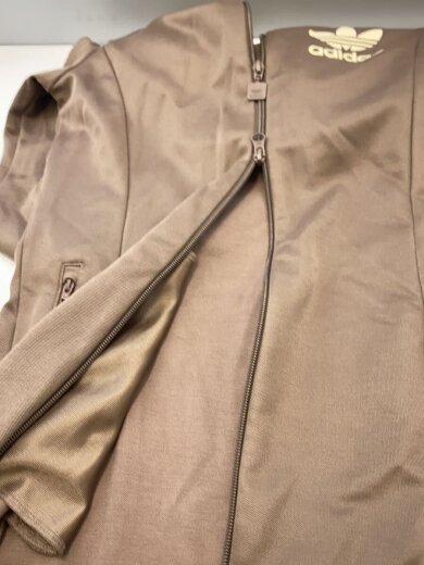 画像：adidas長袖ワンピース/M/コットン/BRW/JC57799