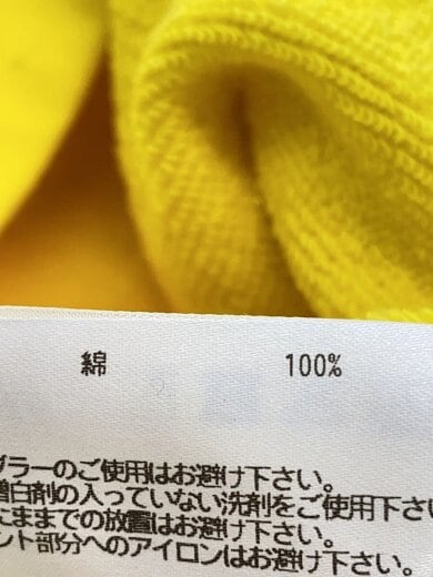 商品画像：ジップパーカー/L/コットン/YLW/無地 4