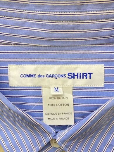 商品画像：半袖シャツ/M/コットン/BLU/ストライプ/S28061 3