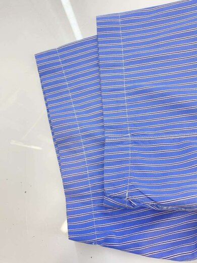 商品画像：半袖シャツ/M/コットン/BLU/ストライプ/S28061 6