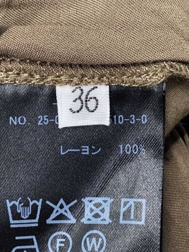 商品画像：ロングスカート/36/レーヨン/KHK/無地/25-060-586-2510-3-0// 5