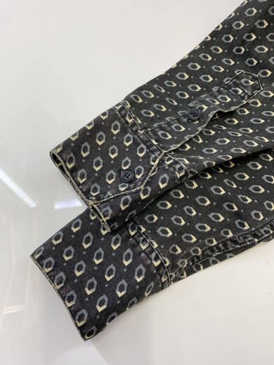商品画像：長袖シャツ/M/コットン/BLK/総柄/60525-67// 6