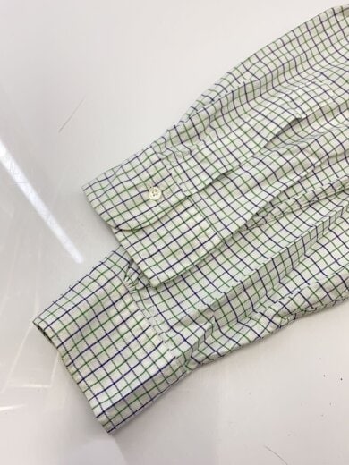 商品画像：長袖シャツ/16.5/コットン/WHT/チェック 6