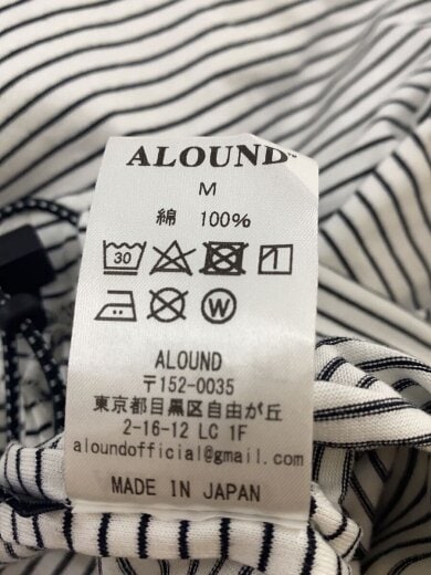 商品画像：Tシャツ/M/コットン/WHT/ボーダー// 4