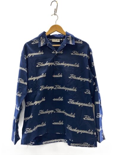 商品画像：長袖シャツ/XL/コットン/NVY/総柄// 1