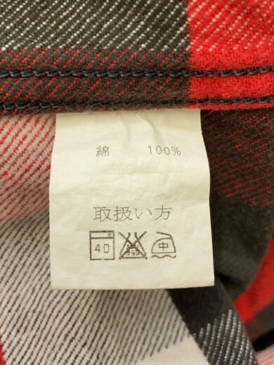 商品画像：ネルシャツ/S/コットン/RED/チェック 5