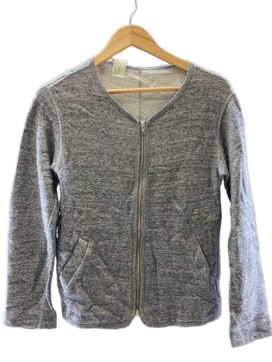 商品画像：FULL ZIP CARDIGAN/36/コットン/GRY/無地/49PIECES 1
