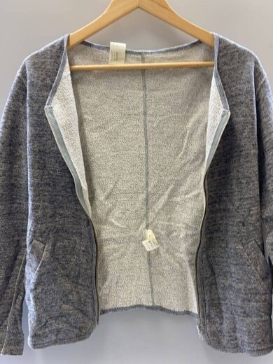商品画像：FULL ZIP CARDIGAN/36/コットン/GRY/無地/49PIECES 3