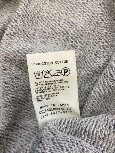 商品画像：FULL ZIP CARDIGAN/36/コットン/GRY/無地/49PIECES 8