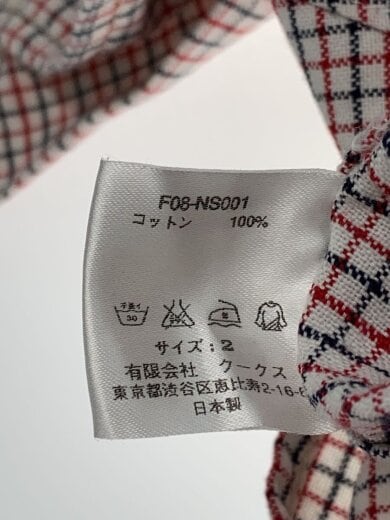 商品画像：ポートランド期/トリコロールチェック柄シャツ/2/コットン/マルチカラー/チェック/F08-NS001// 4