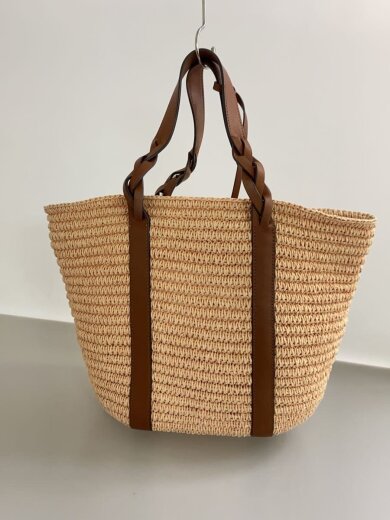 商品画像：カゴバッグ/--/PNK/無地 3