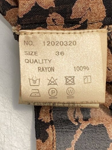 商品画像：Georgette Leaf Dress/36/レーヨン/BRW/12020320 4