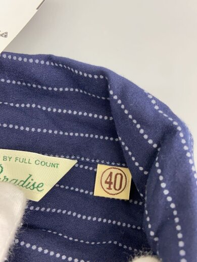 商品画像：半袖シャツ/40/レーヨン/NVY/ストライプ 4