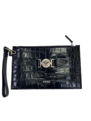 クラッチバッグ/クロコ/BLK/小さなメデューサビギークラッチバッグ