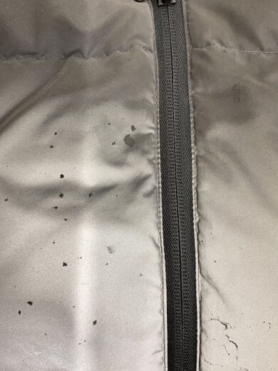 商品画像：ペイント風ダウンジャケット/XL/ポリエステル/GRY/AAPDNM7442XXH 8