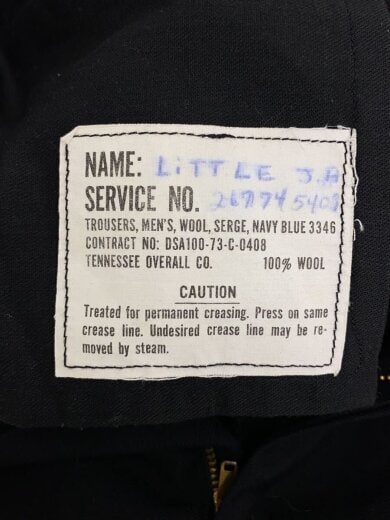 商品画像：ボトム/36/ウール/BLK/dsa100-73-c-0408 4