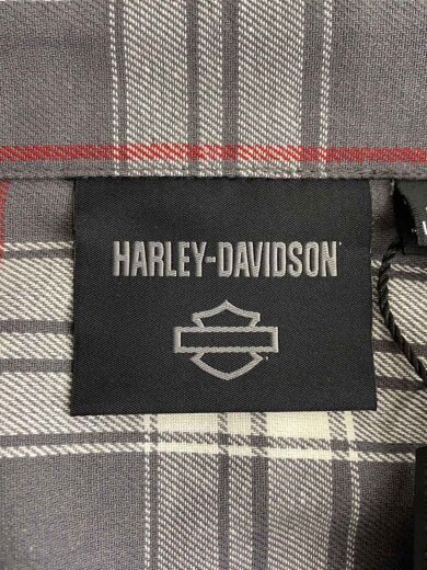 商品画像：長袖シャツ/L/コットン/GRY/チェック/96652-23vm 3