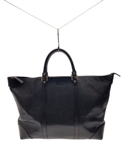 商品画像：ディアマンテ柄トートバッグ/レザー/BLK/309413 1