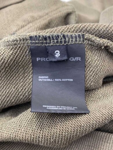 商品画像：Reconstructed Folded Zip Hoodie/ジップパーカー/3/コットン/KHK 4