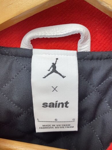 商品画像：JORDAN MJ SM VARSITY JKT/スタジャン/L/コットン/RED/SM-MK8-0000-J08 3